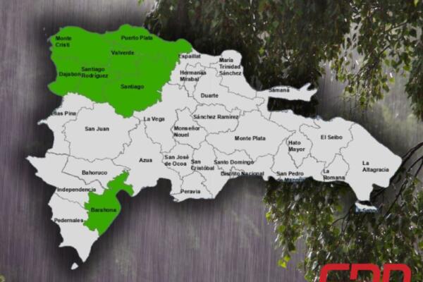 COE reduce a siete las provincias en alerta por lluvia