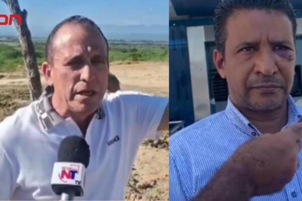 Disputa de terrenos entre gerente y propietario termina en agresión.
