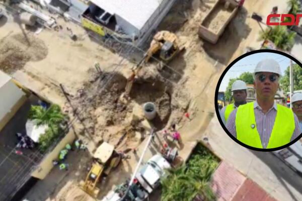 Hundimiento en Henríquez obliga excavación de más de siete metros.
