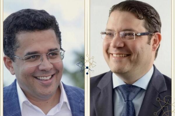 David Collado y Eduardo Sanz Lovatón fortalecen unidad del PRM mediante diálogo. Foto: Fuente externa 