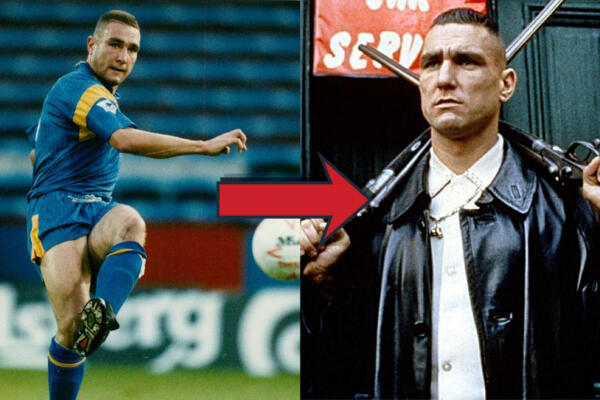 Vinnie Jones, exfutbolista inglés famoso por su estilo agresivo en el campo, forjó una destacada segunda carrera como actor en Hollywood y en plataformas de streaming, con papeles en films como Snatch y The Expendables y en la serie The Gentlemen de Netflix.