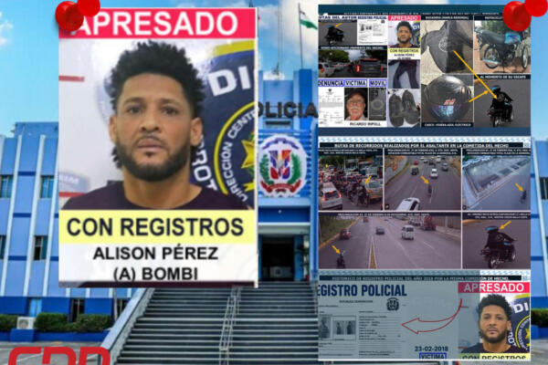 Policía apresa y envía a la justicia a “El Bombi