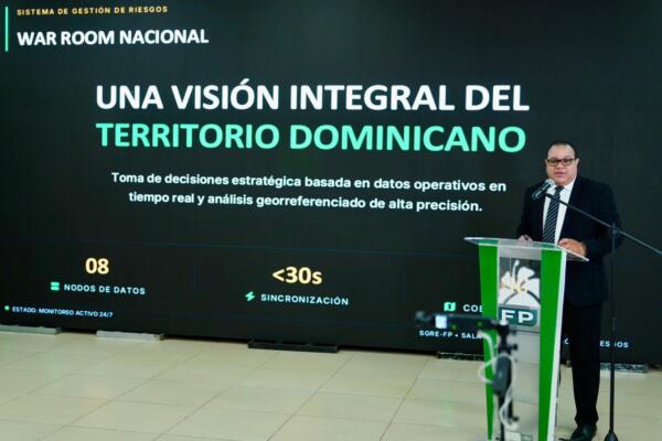 Wilkin Moreno, titular de la Secretaría de Gestión de Riesgos y Emergencias de la Fuerza del Pueblo / Foto: Secretaría de Comunicaciones FP