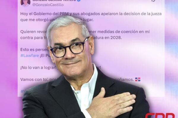 Gonzalo Castillo afirma que apelación contra su no ha lugar busca frenar candidatura en 2028