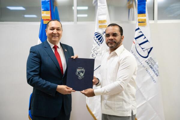 ITLA e Ideice firman convenio para fortalecer la investigación educativa, el desarrollo tecnológico y las oportunidades de formación. Foto: Fuente externa 