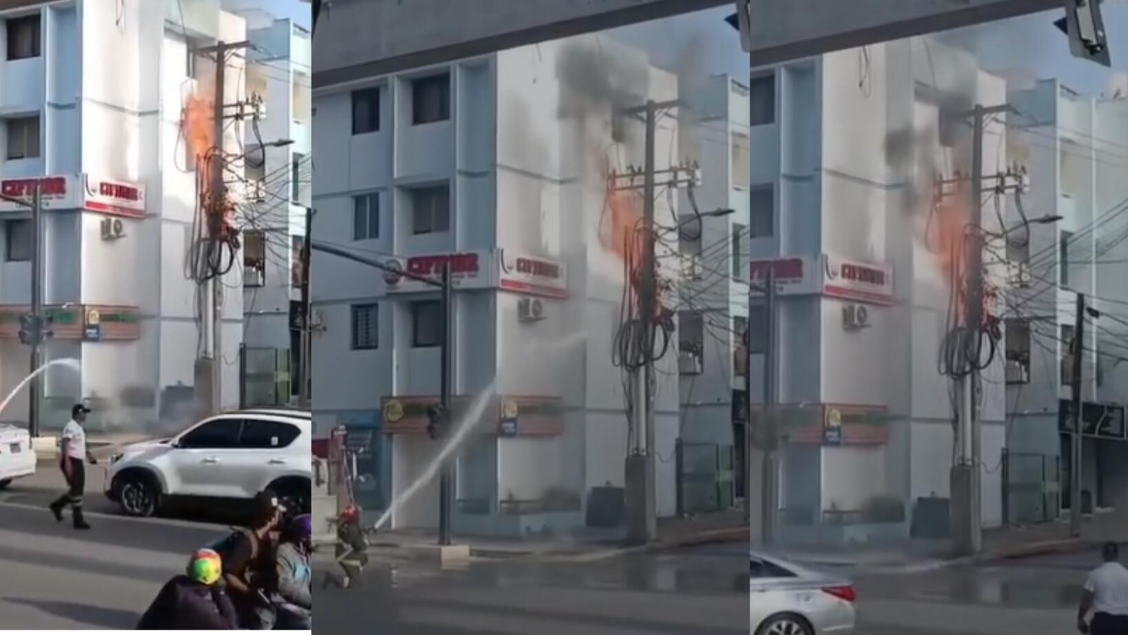 Incendio en Santiago