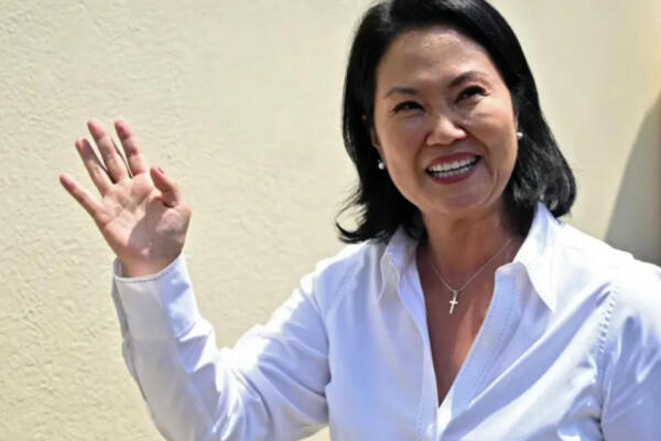 Keiko Fujimori,  candidata derechista.