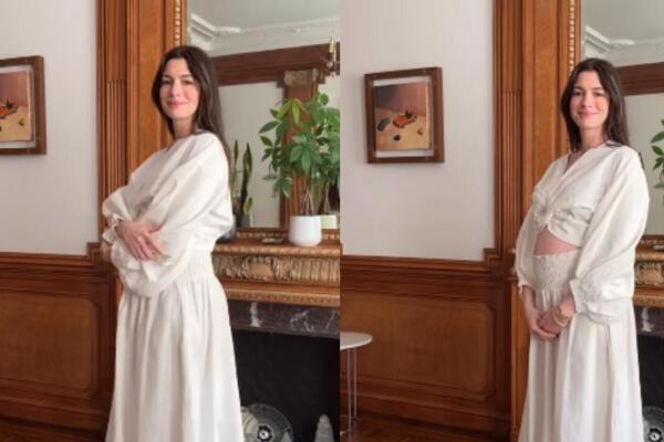 La actriz Anne Hathaway anuncia la dulce espera de su tercer bebe / Captura de video 