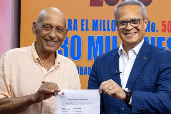 Santiagués Blas Paulino gana RD$30 millones en Loto de LEIDSA.