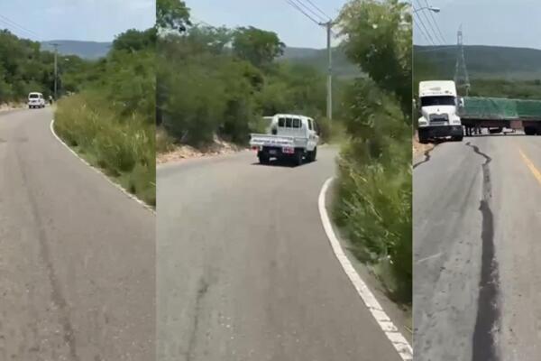 Patana pierde fuerza en “La Subida de Luiguito” y paraliza tránsito