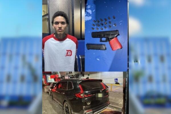 La Policía Nacional arrestó nuevamente a Onguito Wa y a otro hombre en San Cristóbal tras ocupar una pistola Glock con 17 cápsulas que presuntamente era portada de manera ilegal.