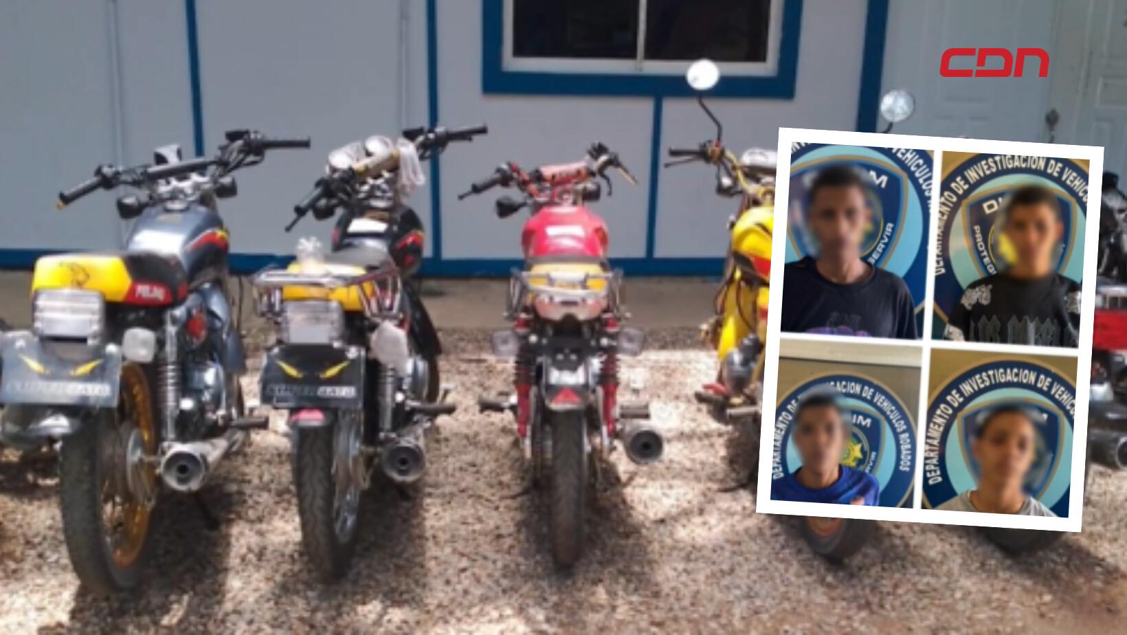 banda dedicada al robo de motocicletas