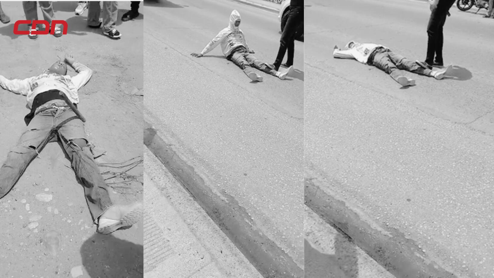 Presunto delincuente herido