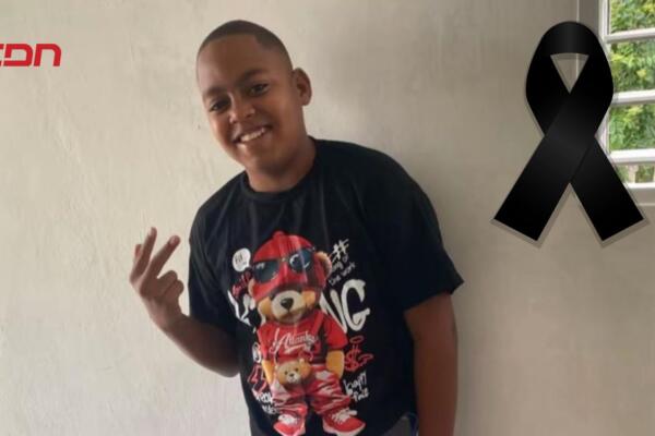 Uno de dos niños ebcobtrados muertos este miércoles en la desembocadura del río Soco.

