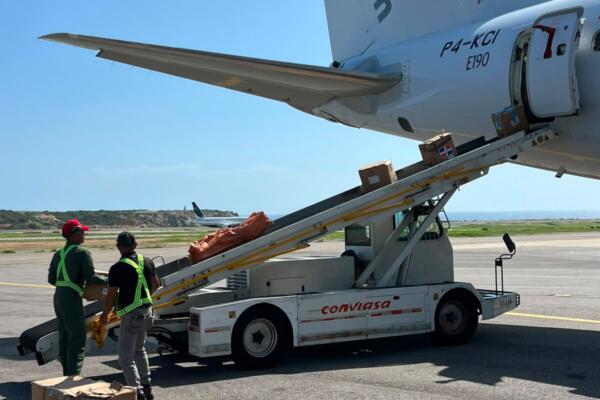 Sky High Dominicana transporta ayuda humanitaria para afectados por terremotos en Venezuela