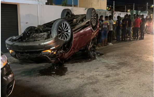 Accidente presuntamente provocado por un menor. Foto: Fuente externa 