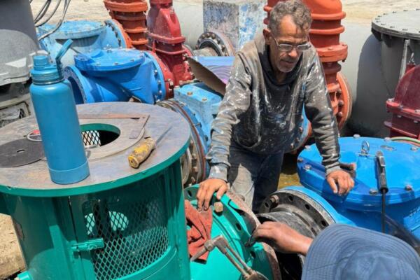 Coraasan trabaja en instalación de nuevas bombas. Foto: Fuente externa 