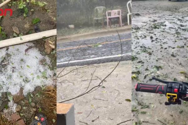 Defensa Civil reporta daños leves tras granizada en La Placeta.
