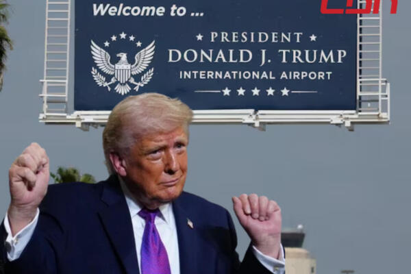 Trump celebra que el aeropuerto de Palm Beach ahora lleva su nombre