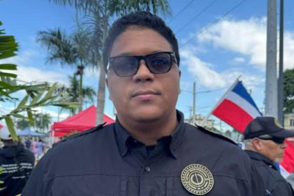 Anyelo Vázquez, líder de la organización Antigua Orden Dominicana. 