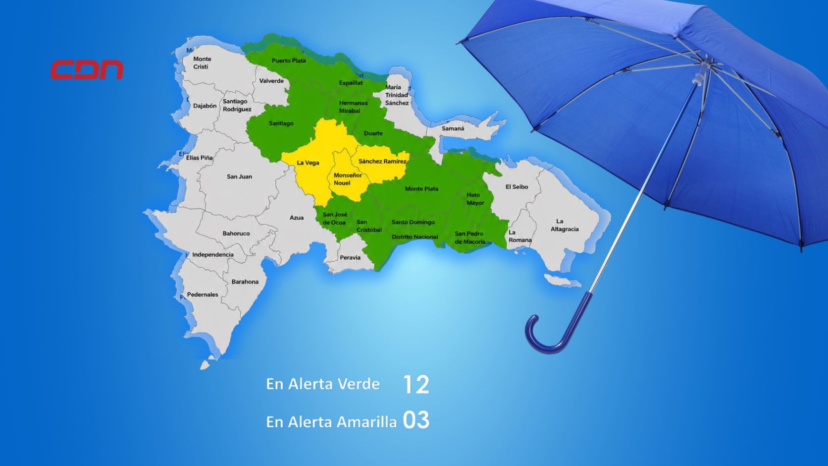 COE eleva alertas por fuertes lluvias