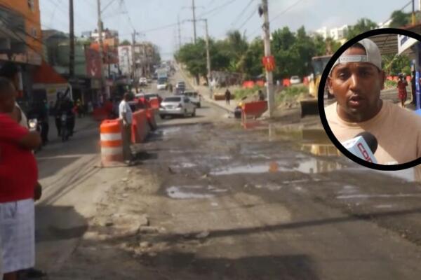 Transportistas paralizan la avenida Monumental por su mal estado