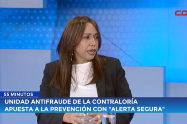  María Ramos, directora de Prevención de la Unidad Antifraude de la Contraloría General de la República