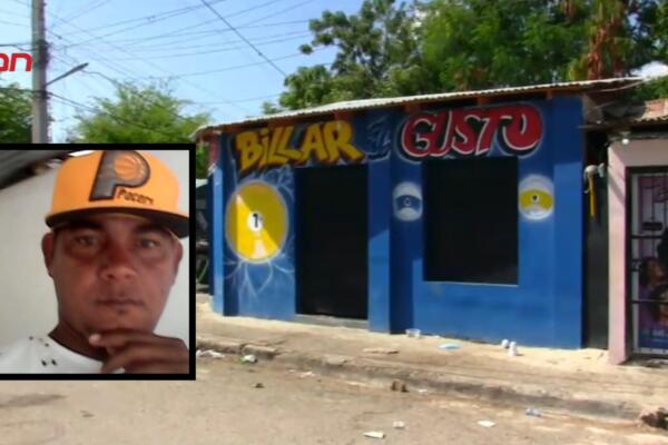 Uno de los occisos durante un presunto conflicto ocurrido en el centro de diversión Villar El Gusto.