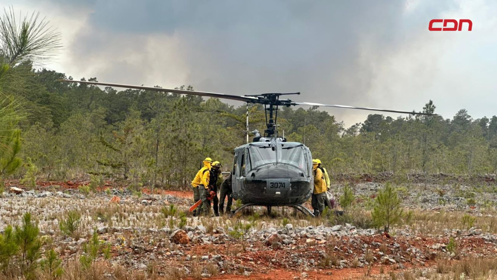 Incendio en Sierra de Bahoruco