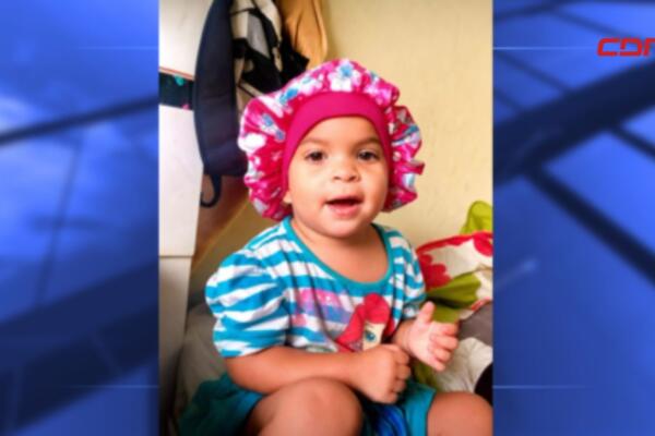 Wilianny María, niña de tres años, que perdió la vida en el Hospital Provincial Dr. Toribio Bencosme, en Moca.
