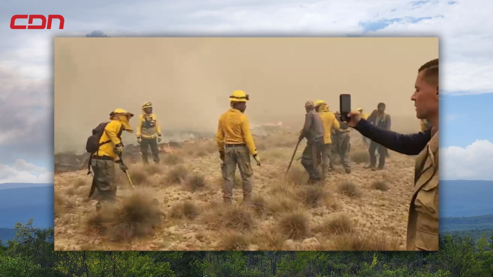 Incendio en Sierra de Bahoruco