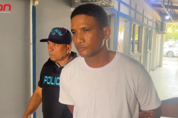 Imagen de Luis Antonio Luciano Luciano Espinal durante su captura. Foto: Fuente externa 