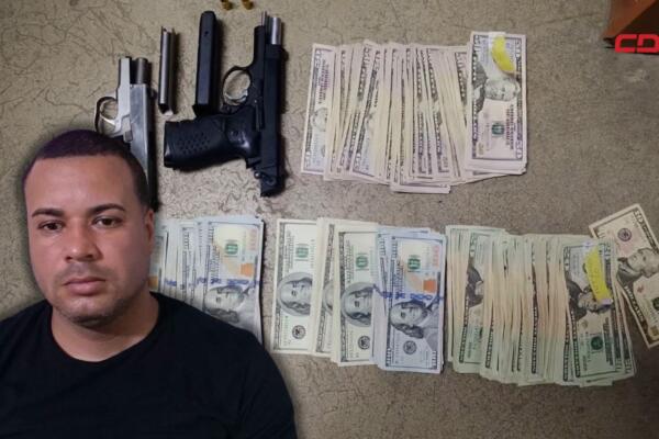 Mauricio Batista Marte, arrestado por autorrobo. 