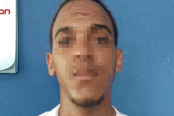 Keifri Carrasco, detenido por agresir mujer y a menor en La Vega.