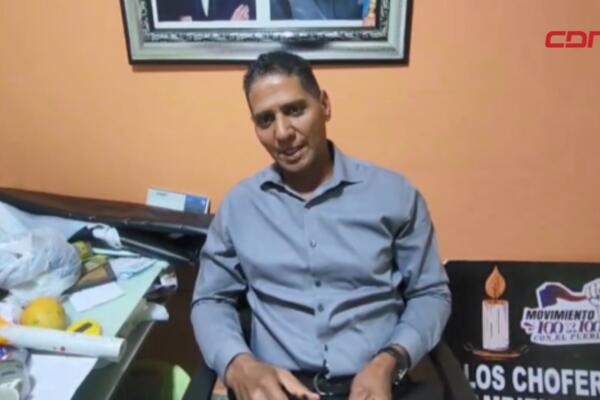  Ambiorix Cepeda, secretario general de la Ruta N en Santiago.