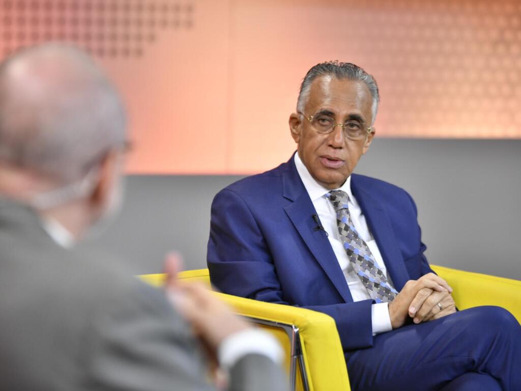 El presidente de Centro Caribe Sports destacó la inversión realizada para Santo Domingo 2026: Foto: Danny Polanco