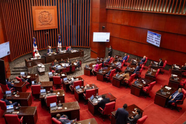 Senado de la República durante sesión sobre el proyecto de reforma policial