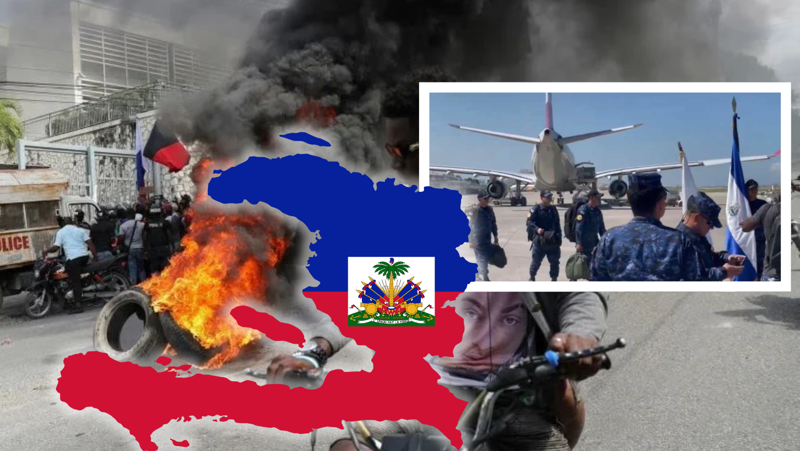 Contingente de El Salvador llega a Haití para apoyar la búsqueda de cuatro militares desaparecidos.