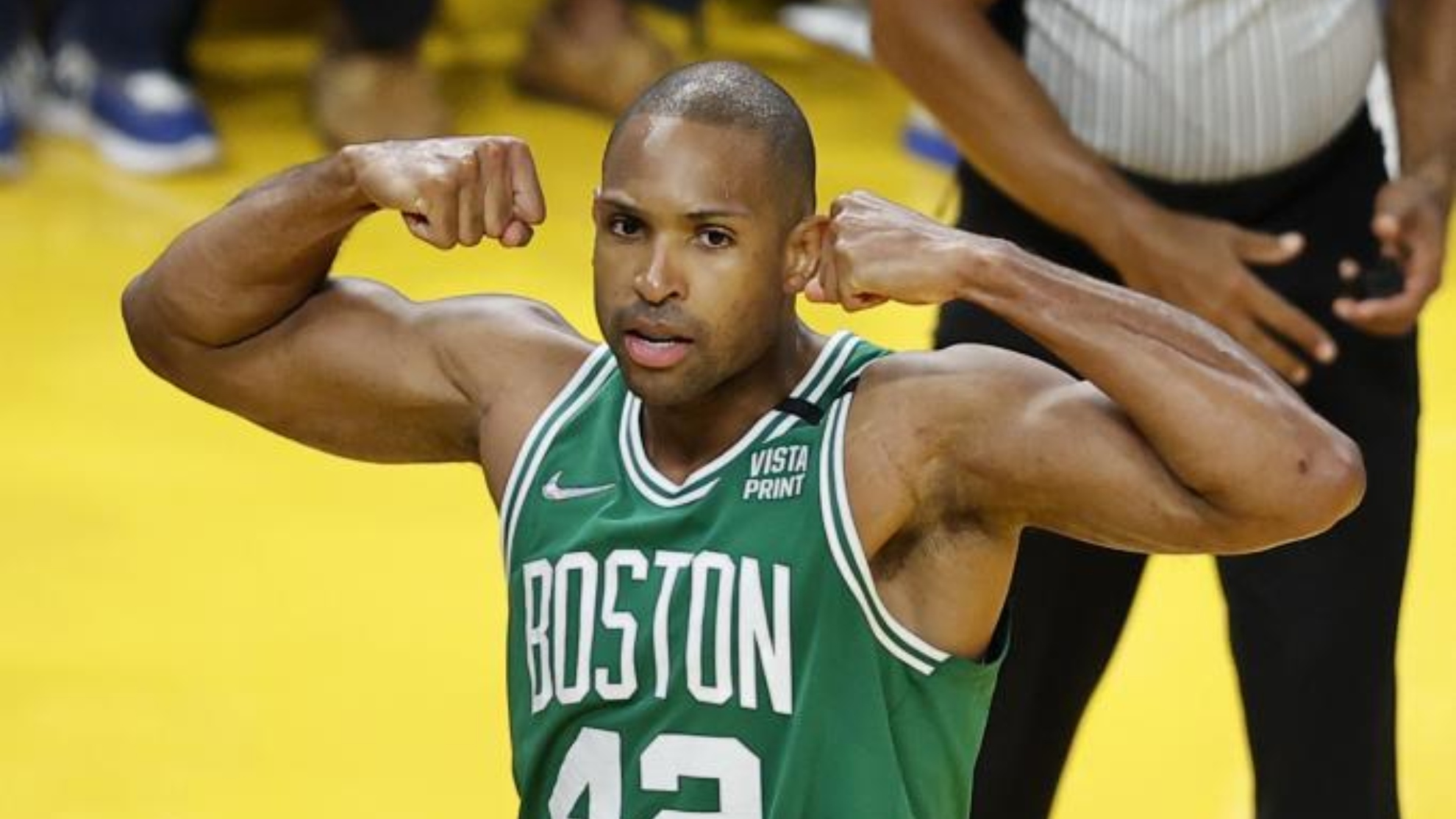 Video: El beso de la victoria que lanzó Al Horford en el juego 1 de la final NBA