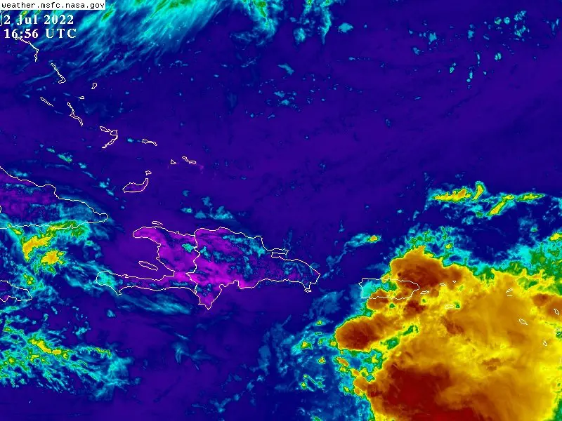 Diez provincias en alerta amarilla  y cinco en verde por lluvias