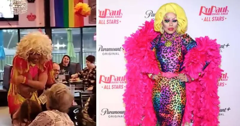Indignación por video de niña con una drag queen con los pechos al aire