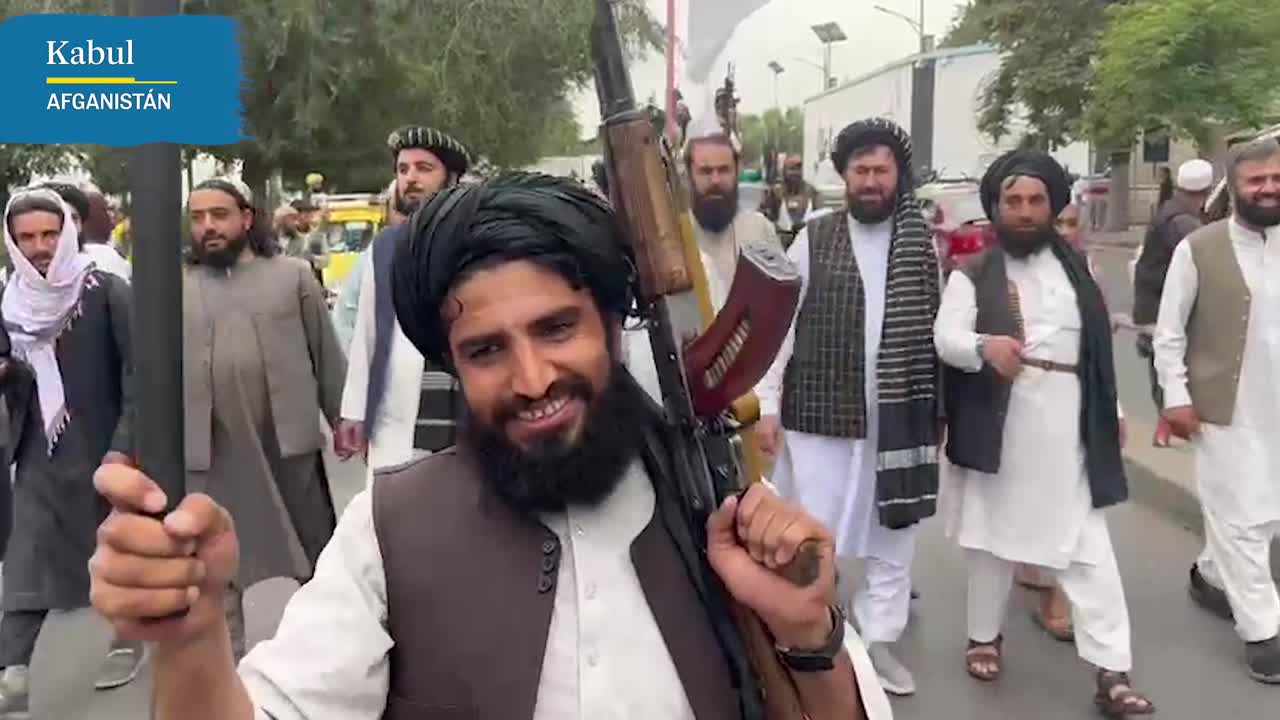 Talibanes se preparan para celebrar el aniversario de la retirada de EEUU