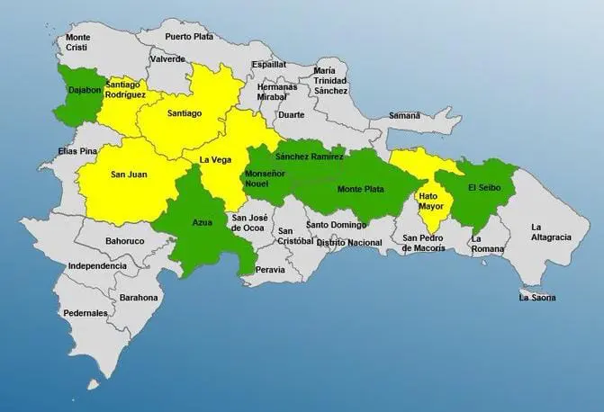 Once provincias an alerta por lluvias