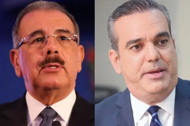 Expresidente Danilo Medina y el presidente Luis Abinader.