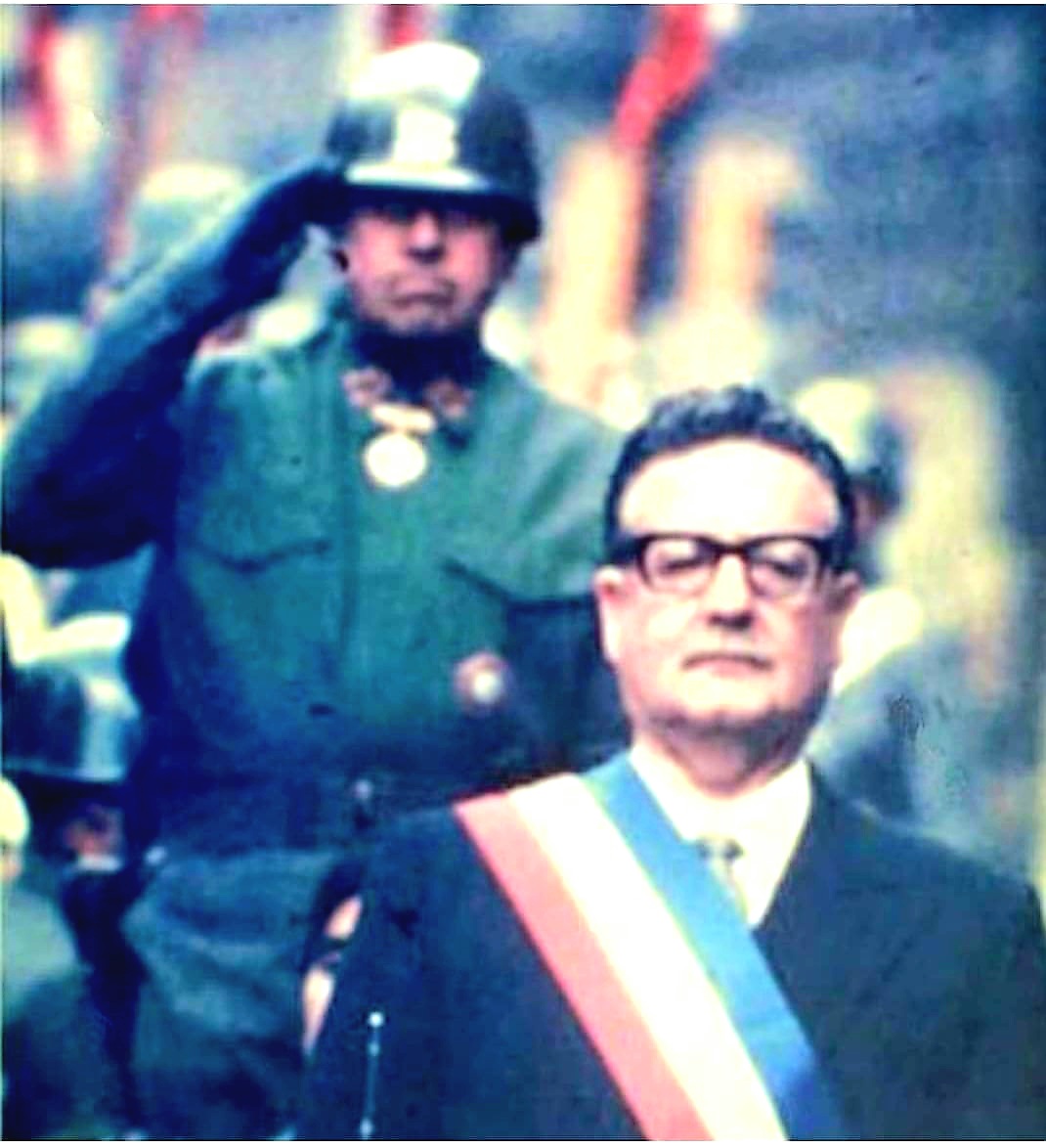 Augusto Pinochet y Salvador Allende