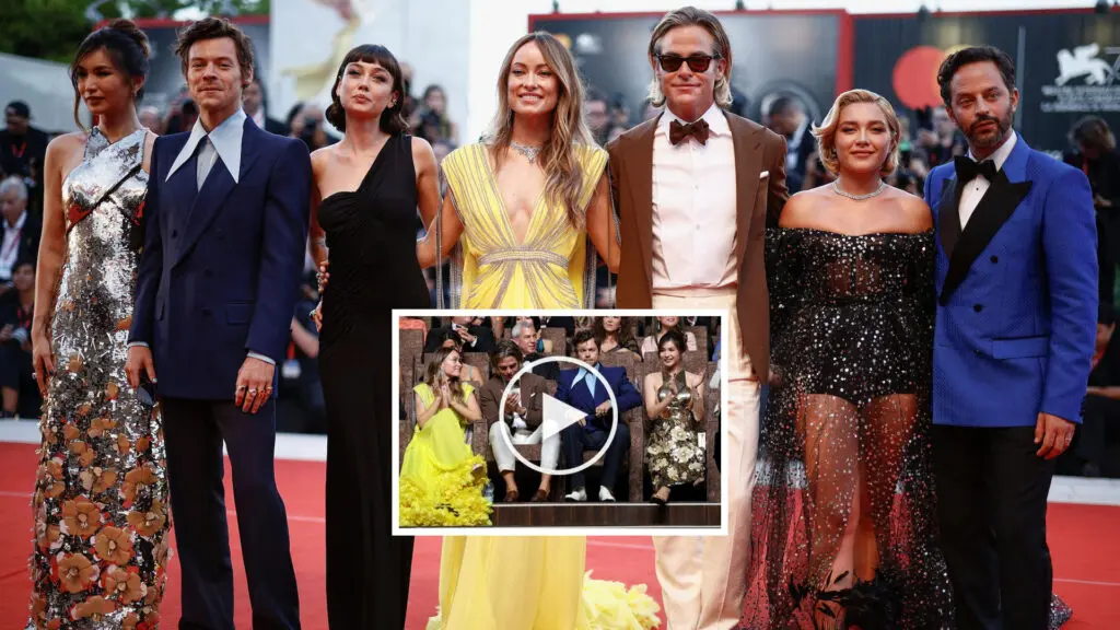 ¿Harry Styles escupió a Chris Pine en el Festival de Venecia?