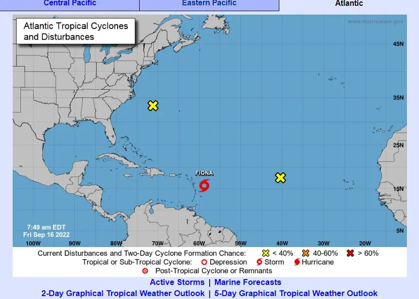 La tormenta Fiona se intensifica en su avance hacia las Antillas Menores