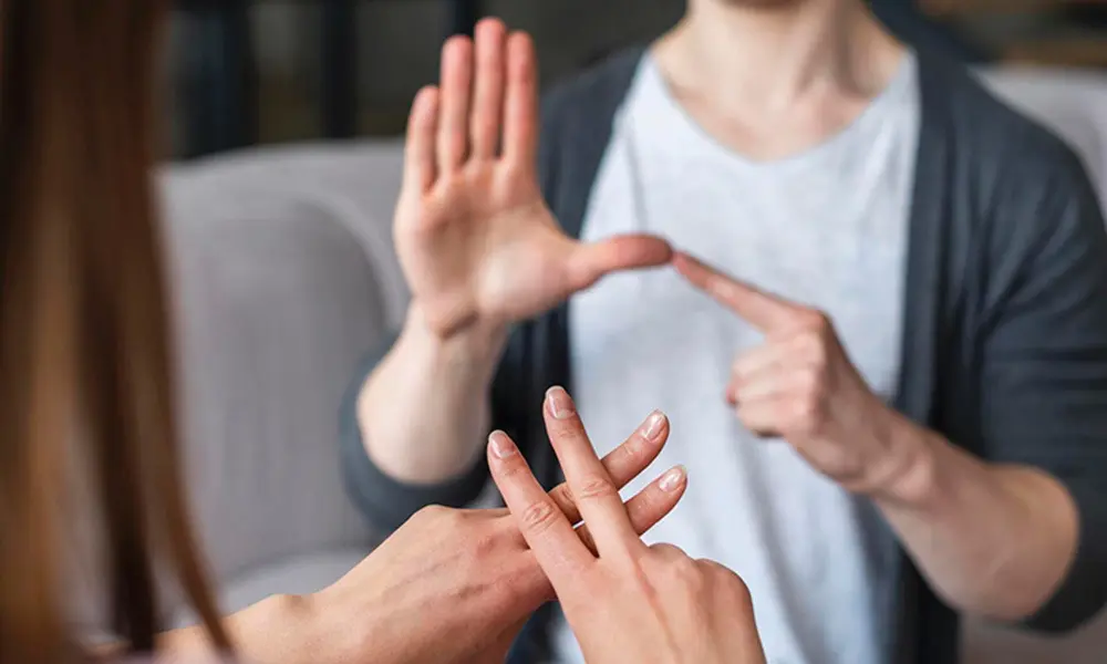 Lengua de señas: una pieza  en pausa necesitada en el sistema