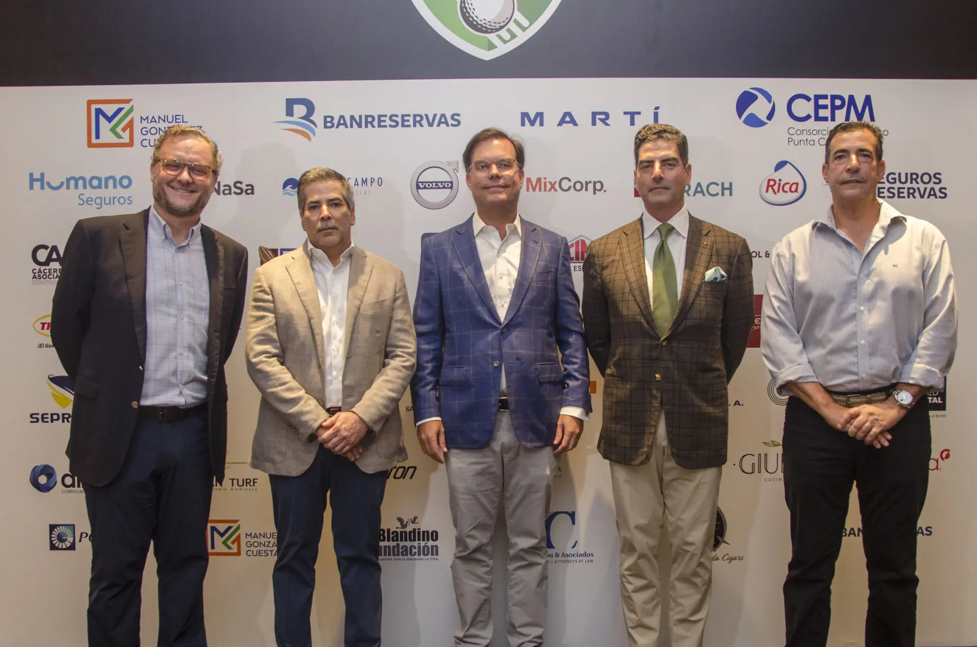 Francisco Caro, Ferdinando Lamarche, Miguel Roig, Luis Arturo Carbuccia y Domingo Bermúdez