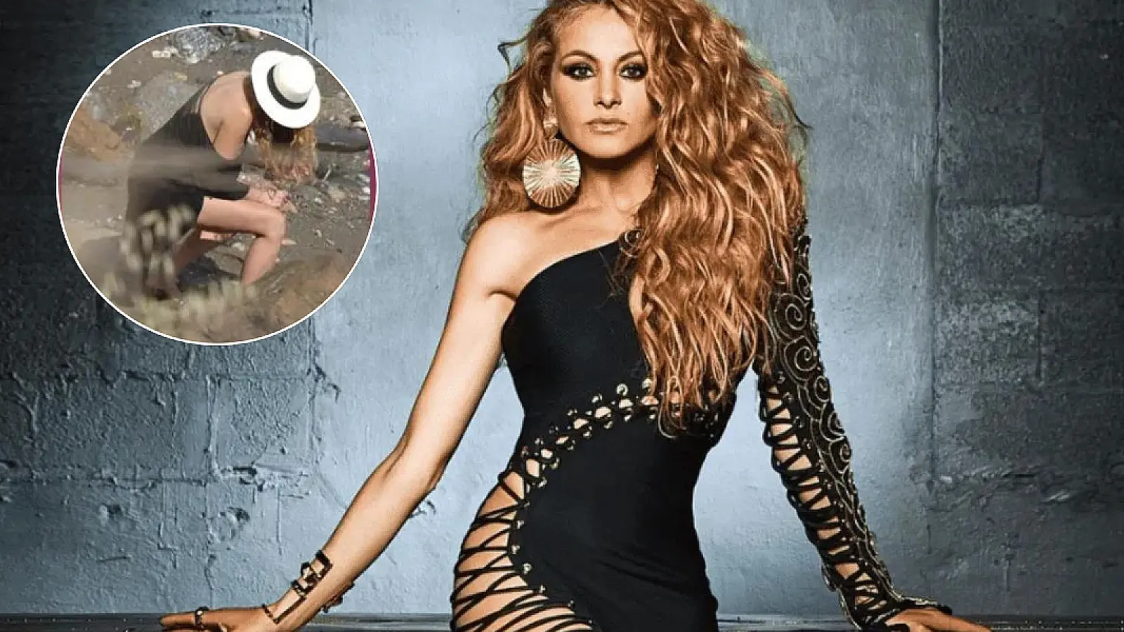 Paulina Rubio hace sus necesidades en medio de una playa